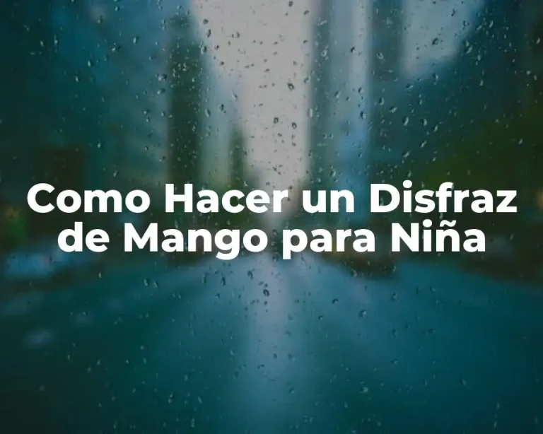 Como Hacer un Disfraz de Mango para Niña