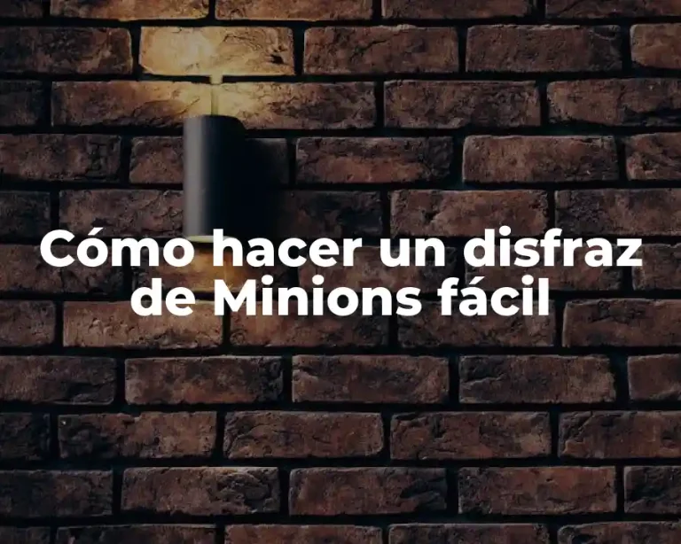 Cómo hacer un disfraz de Minions fácil