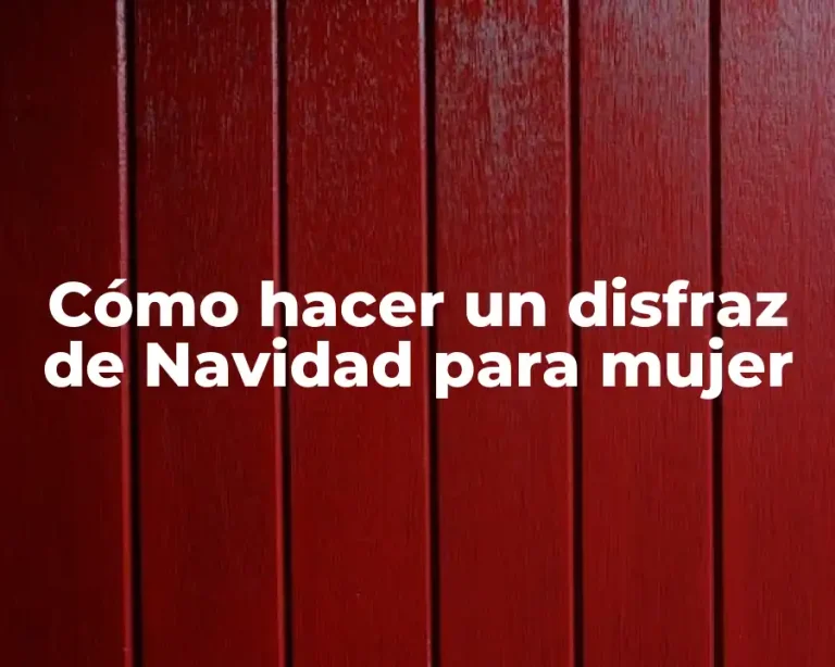 Cómo hacer un disfraz de Navidad para mujer