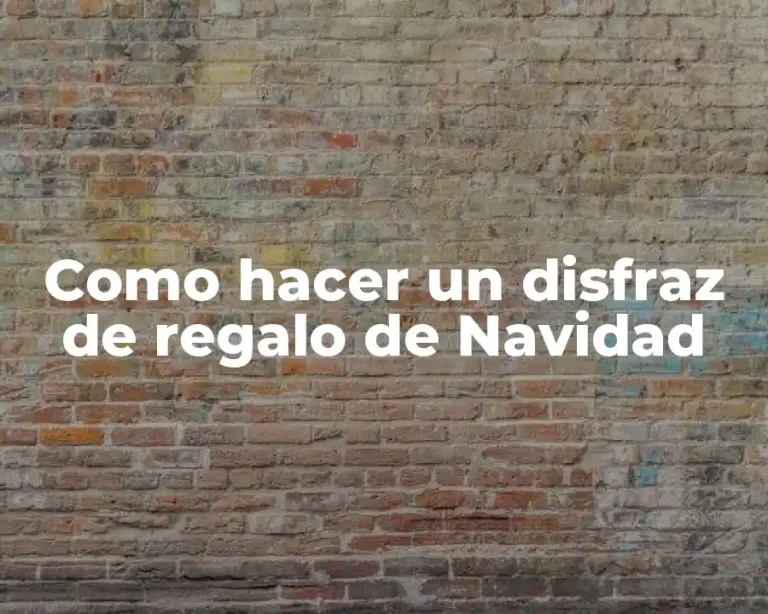 Como hacer un disfraz de regalo de Navidad