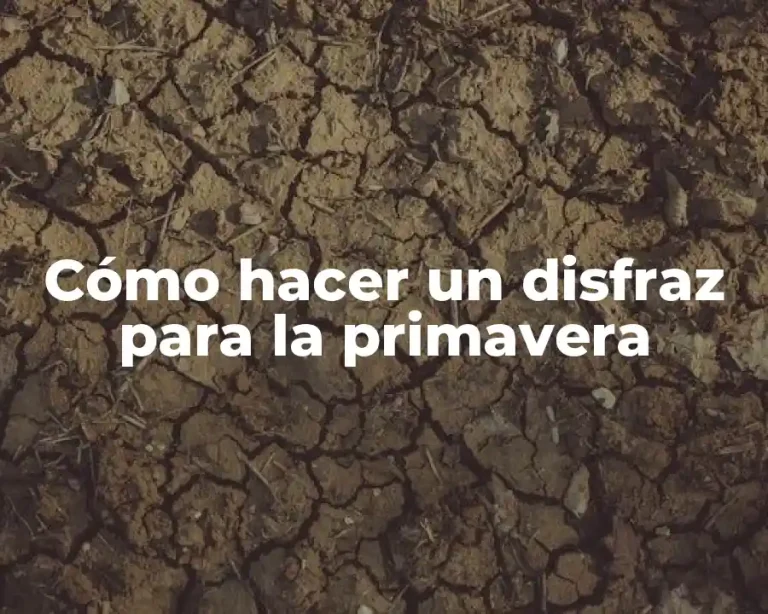 Cómo hacer un disfraz para la primavera