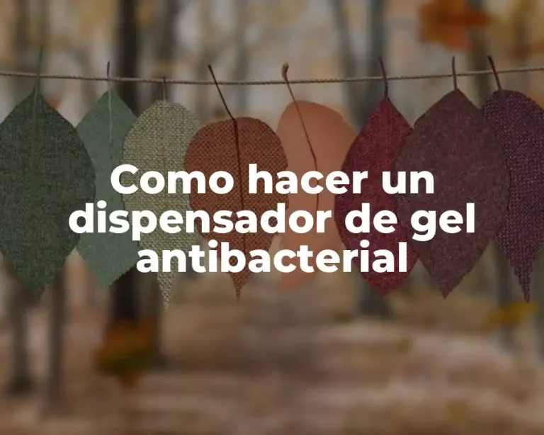 Como hacer un dispensador de gel antibacterial