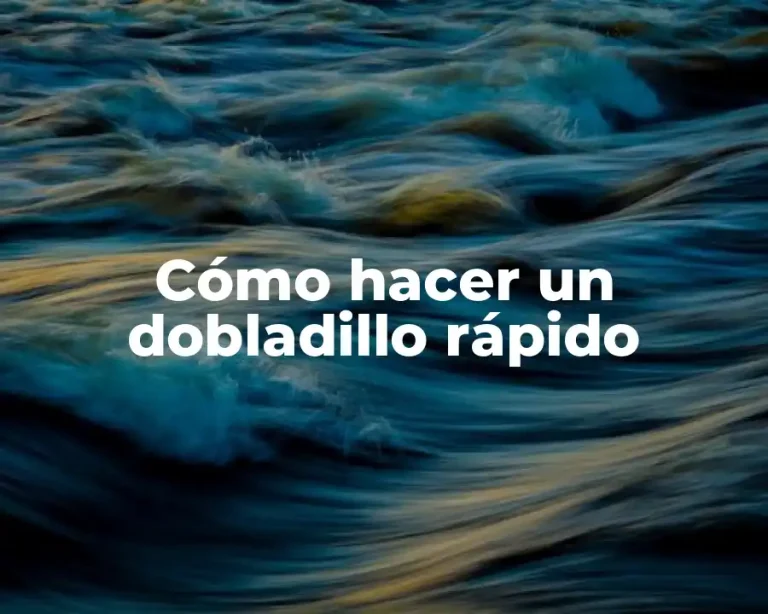 Cómo hacer un dobladillo rápido