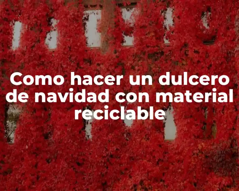 Como hacer un dulcero de navidad con material reciclable