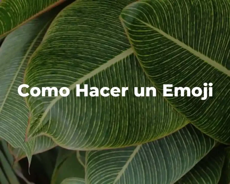 Como Hacer un Emoji