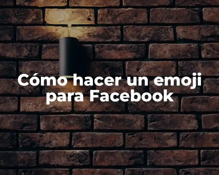 Cómo hacer un emoji para Facebook