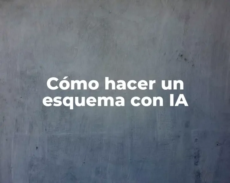 Cómo hacer un esquema con IA