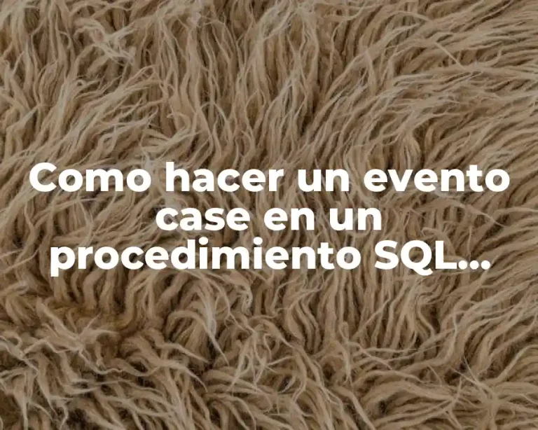 Como hacer un evento case en un procedimiento SQL Oracle