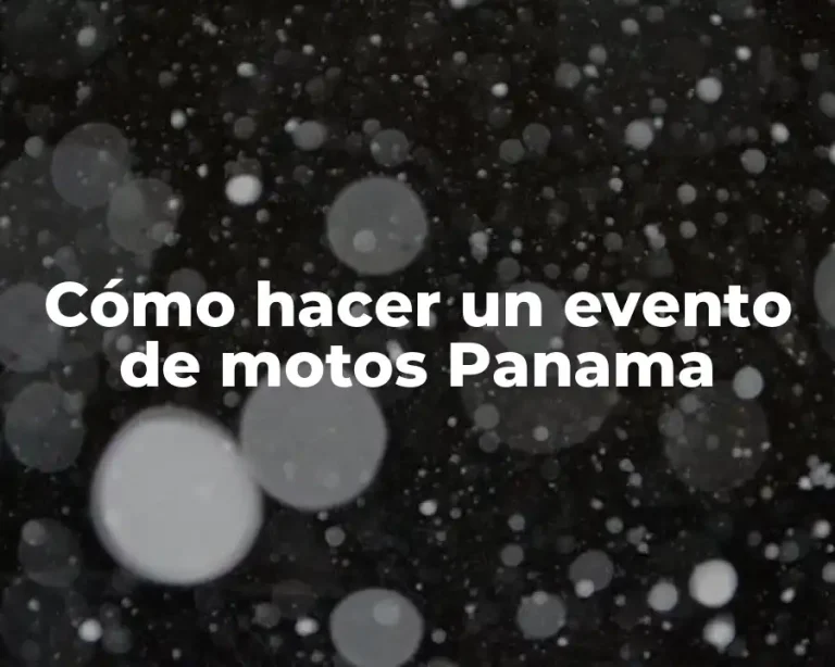 Cómo hacer un evento de motos Panama