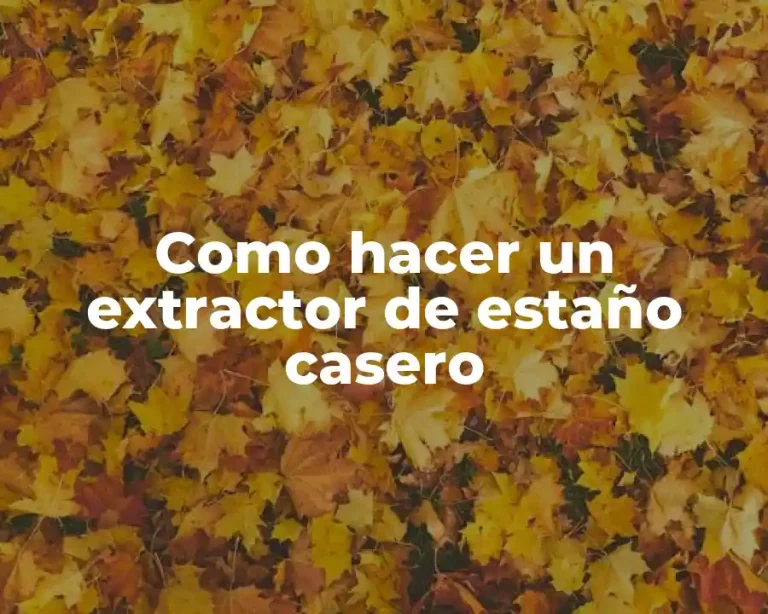 Como hacer un extractor de estaño casero