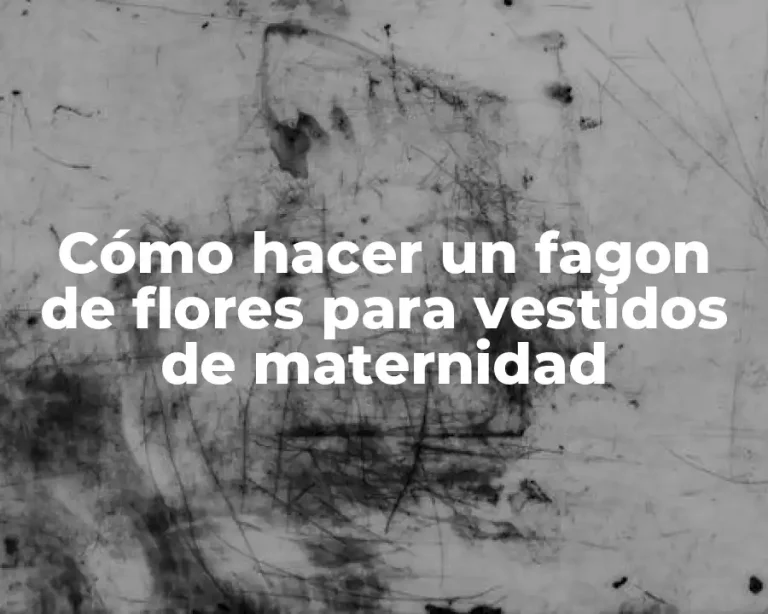 Cómo hacer un fagon de flores para vestidos de maternidad