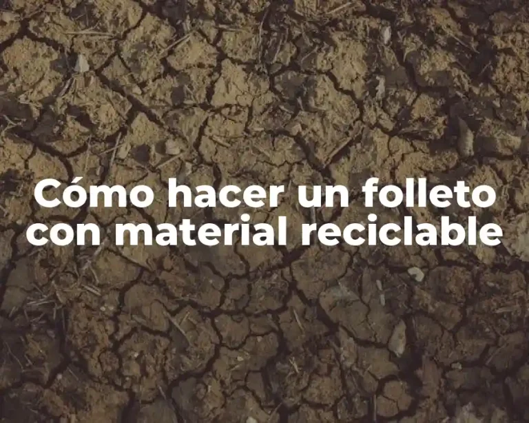 Cómo hacer un folleto con material reciclable