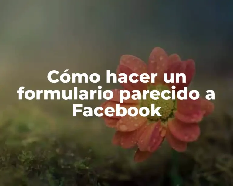 Cómo hacer un formulario parecido a Facebook