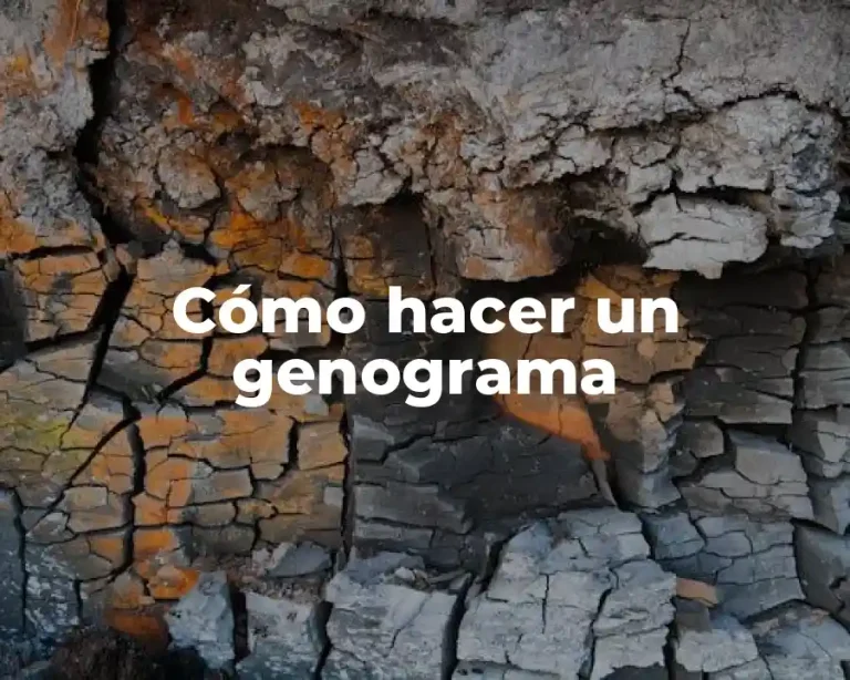 Cómo hacer un genograma