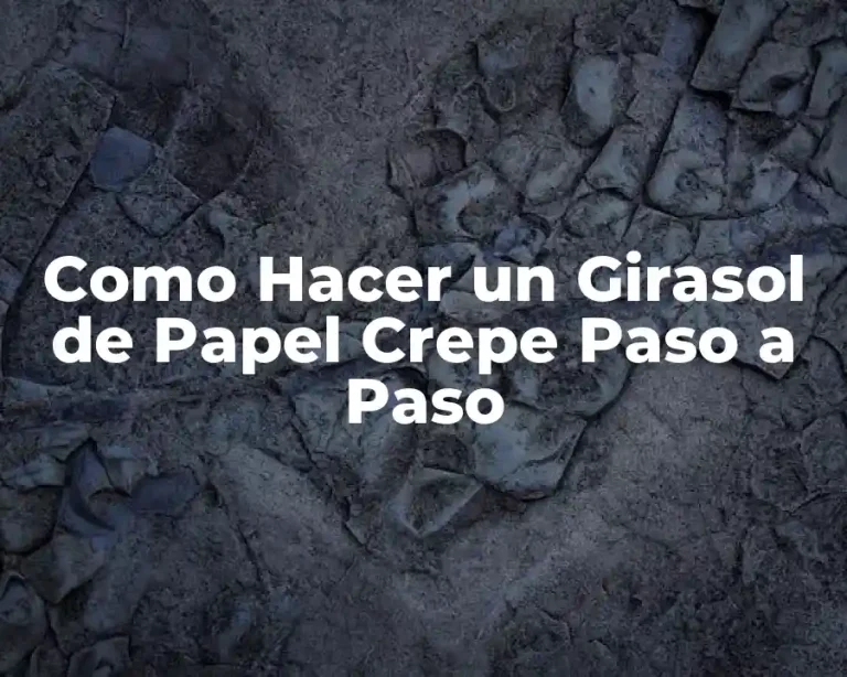 Como Hacer un Girasol de Papel Crepe Paso a Paso