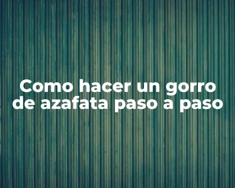 Como hacer un gorro de azafata paso a paso