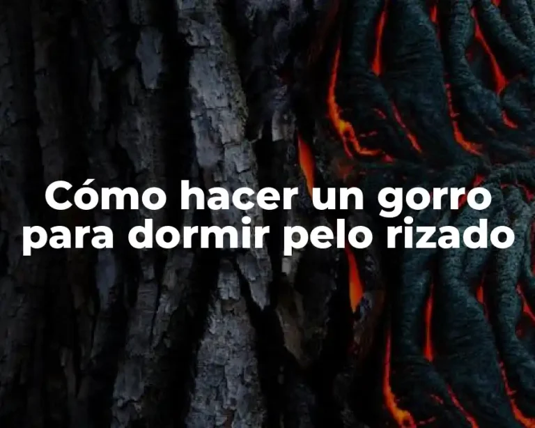 Cómo hacer un gorro para dormir pelo rizado