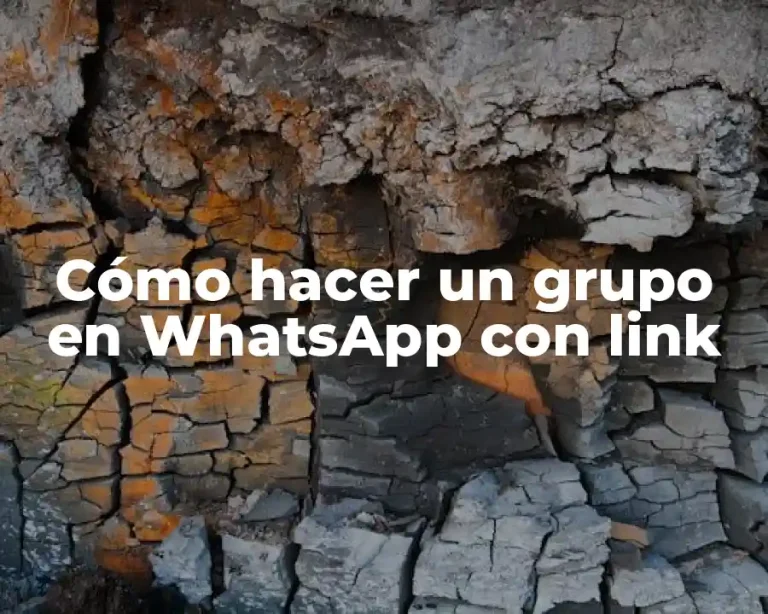 Cómo hacer un grupo en WhatsApp con link