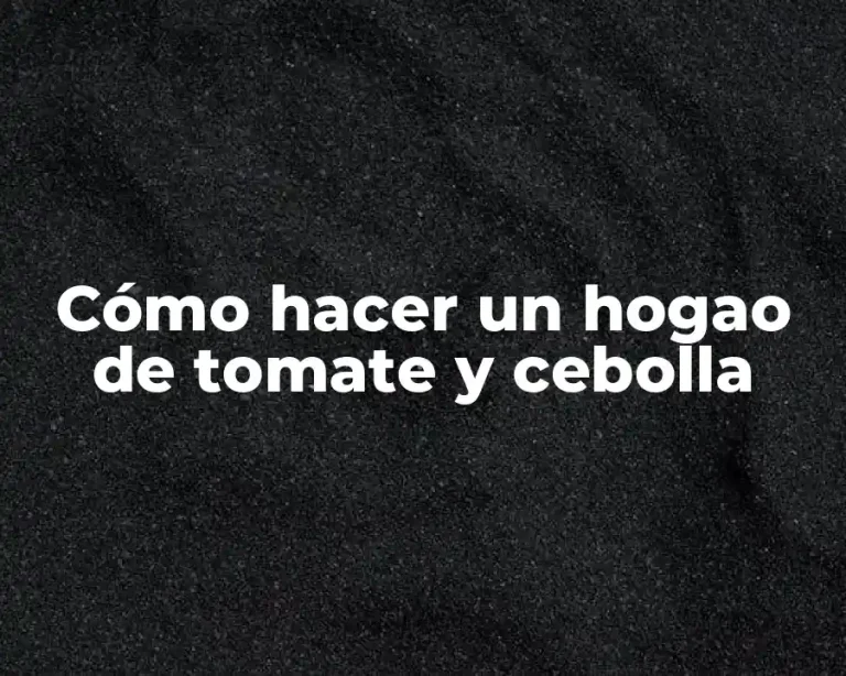 Cómo hacer un hogao de tomate y cebolla
