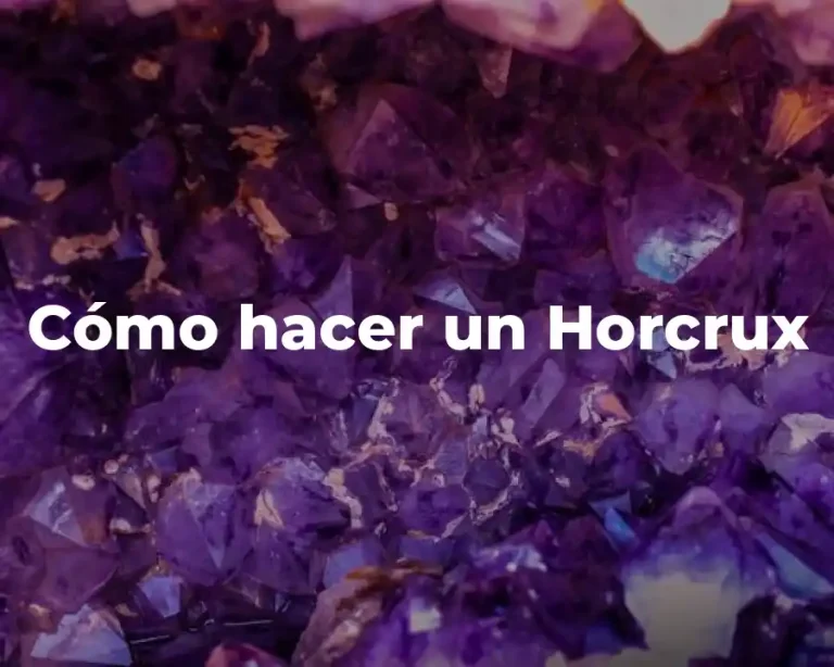 Cómo hacer un Horcrux