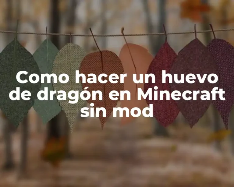 Como hacer un huevo de dragón en Minecraft sin mod