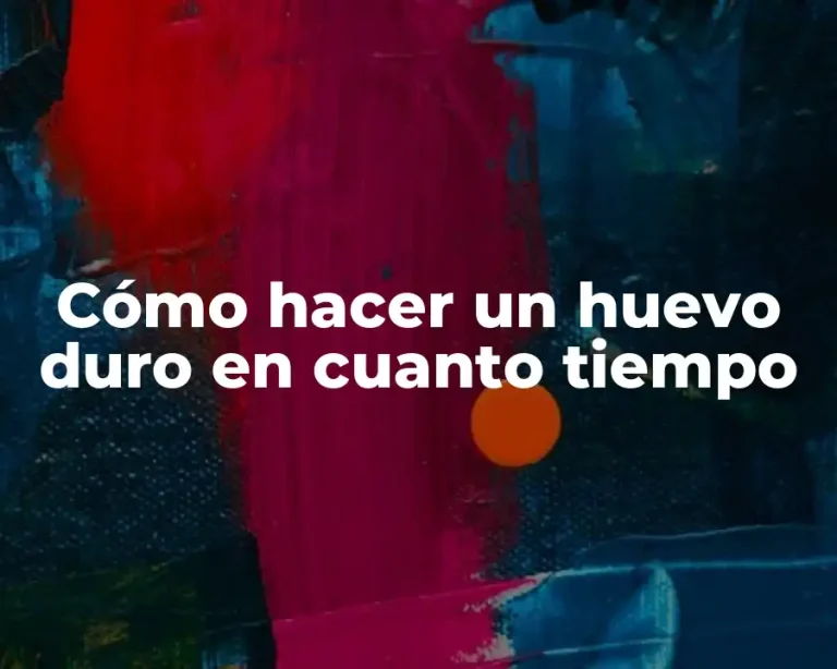 Cómo hacer un huevo duro en cuanto tiempo