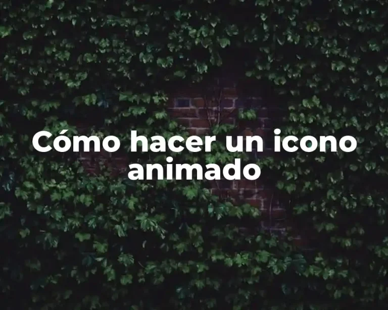 Cómo hacer un icono animado
