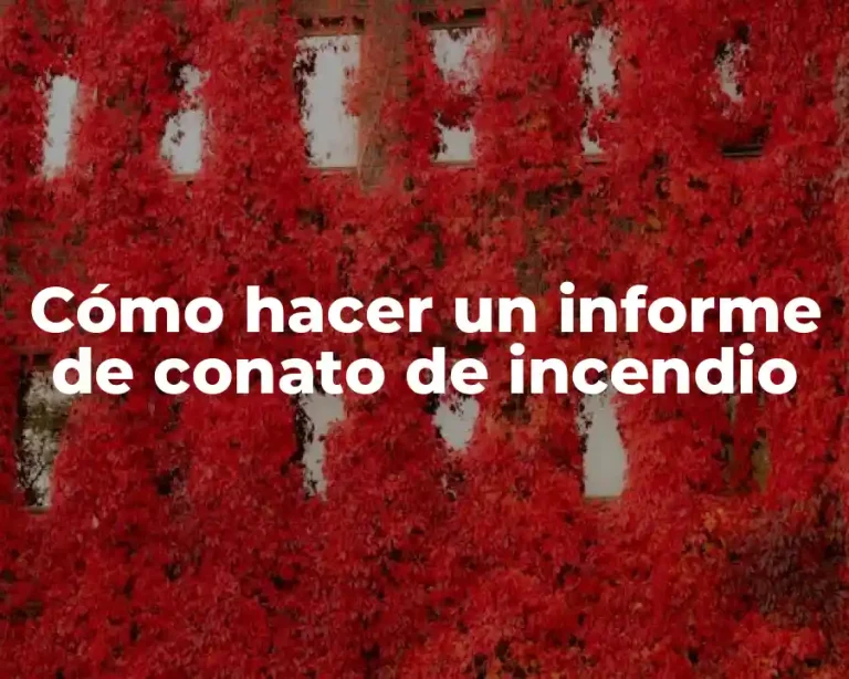 Cómo hacer un informe de conato de incendio