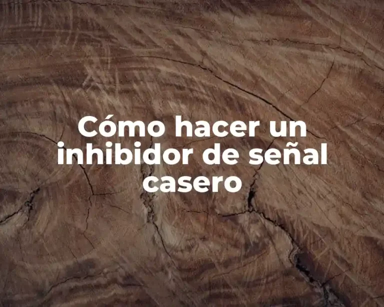 Cómo hacer un inhibidor de señal casero