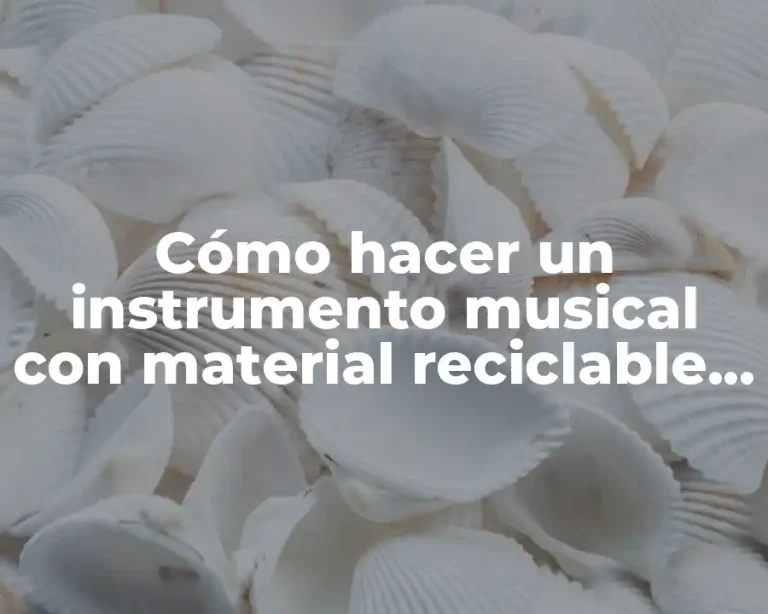 Cómo hacer un instrumento musical con material reciclable que suene