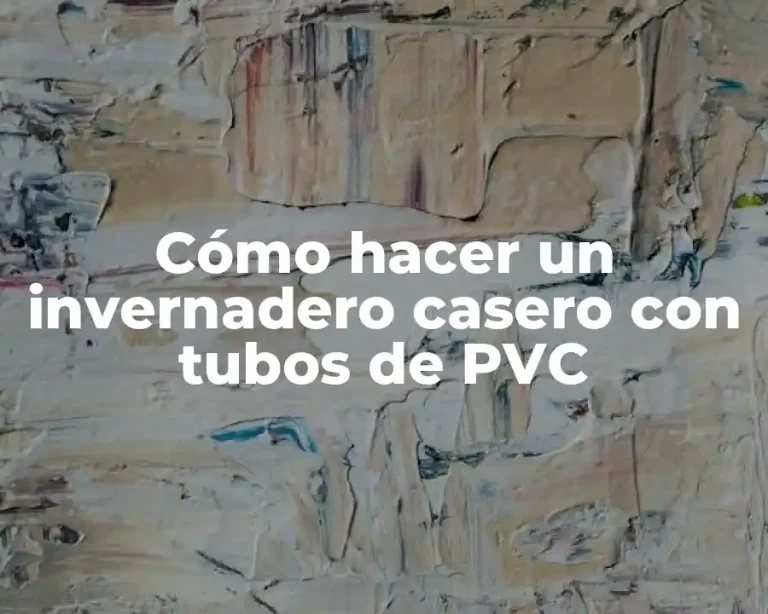 Cómo hacer un invernadero casero con tubos de PVC