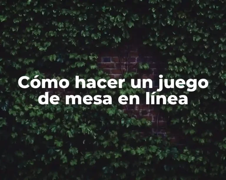 Cómo hacer un juego de mesa en línea
