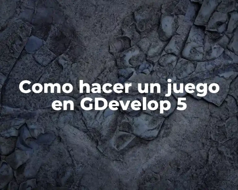 Como hacer un juego en GDevelop 5