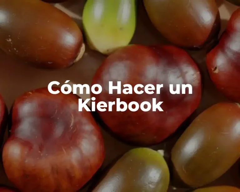 Cómo Hacer un Kierbook