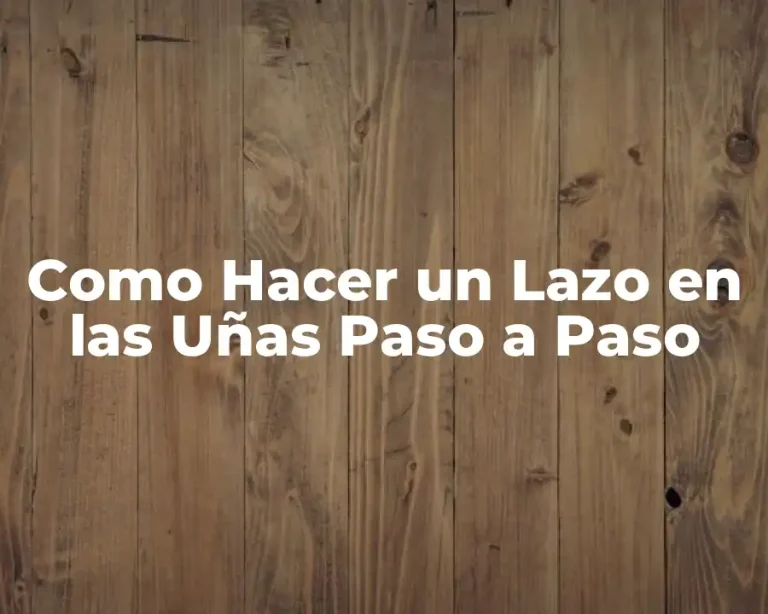 Como Hacer un Lazo en las Uñas Paso a Paso