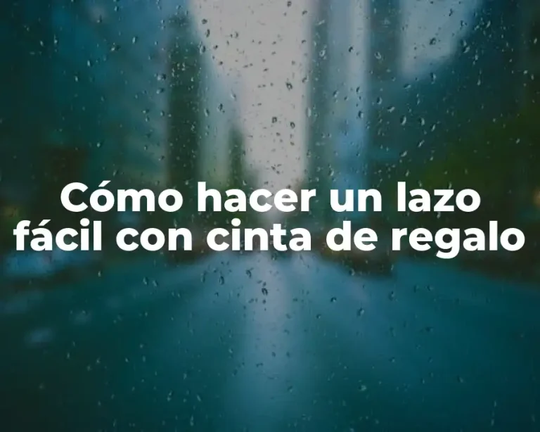 Cómo hacer un lazo fácil con cinta de regalo