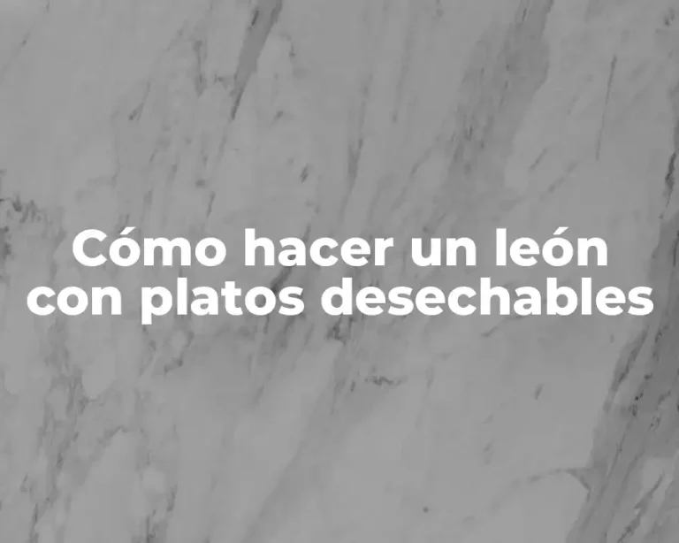 Cómo hacer un león con platos desechables