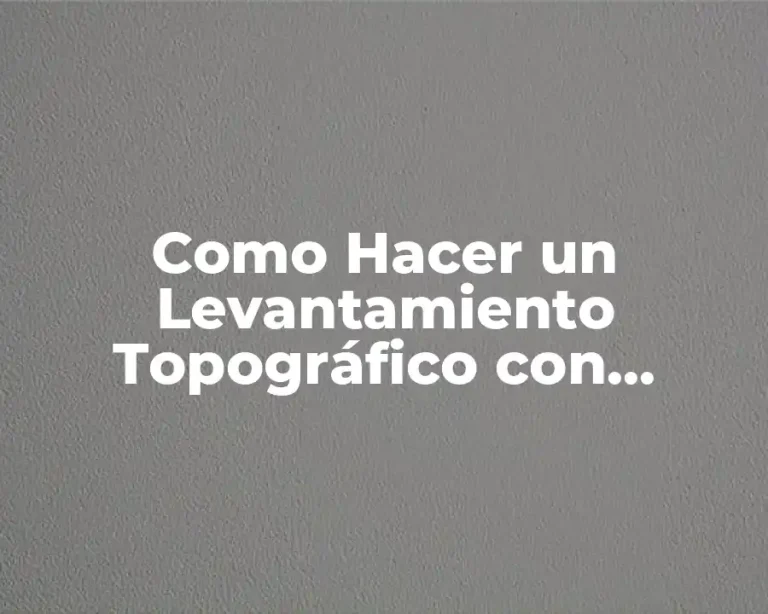 Como Hacer un Levantamiento Topográfico con Estación Total Topcon