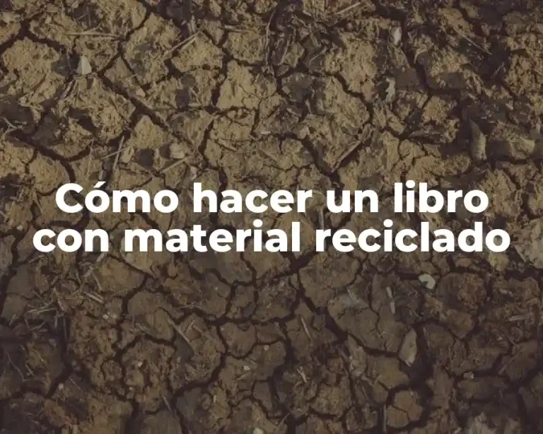 Cómo hacer un libro con material reciclado
