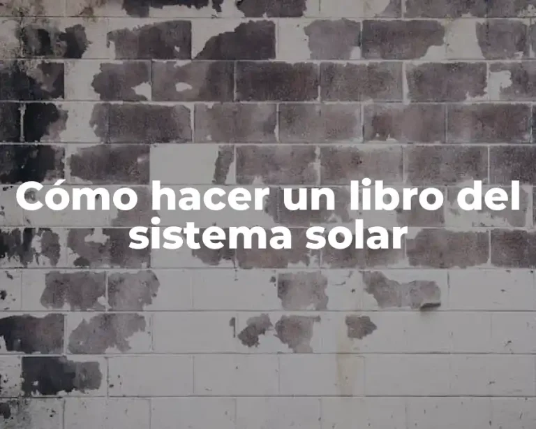 Cómo hacer un libro del sistema solar