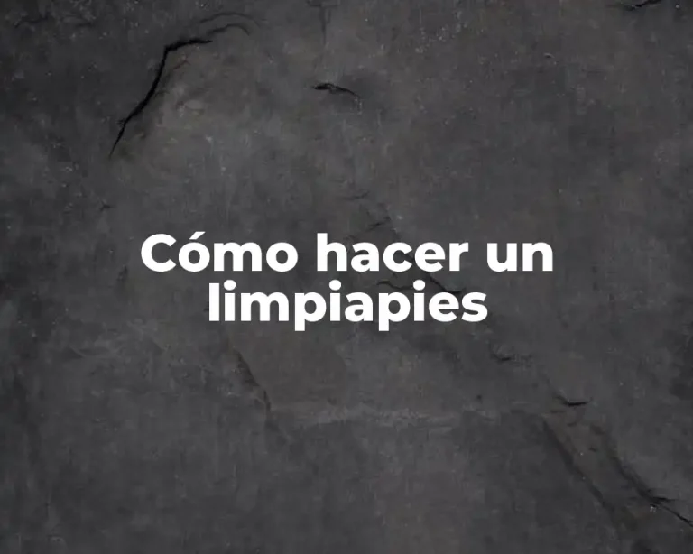 Cómo hacer un limpiapies