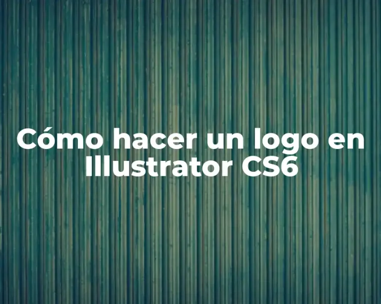 Cómo hacer un logo en Illustrator CS6
