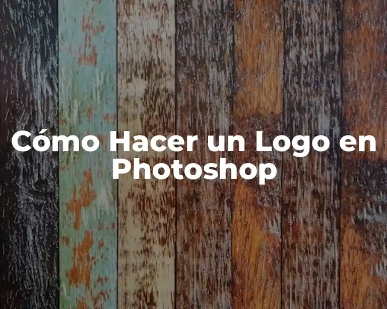 Cómo Hacer un Logo en Photoshop