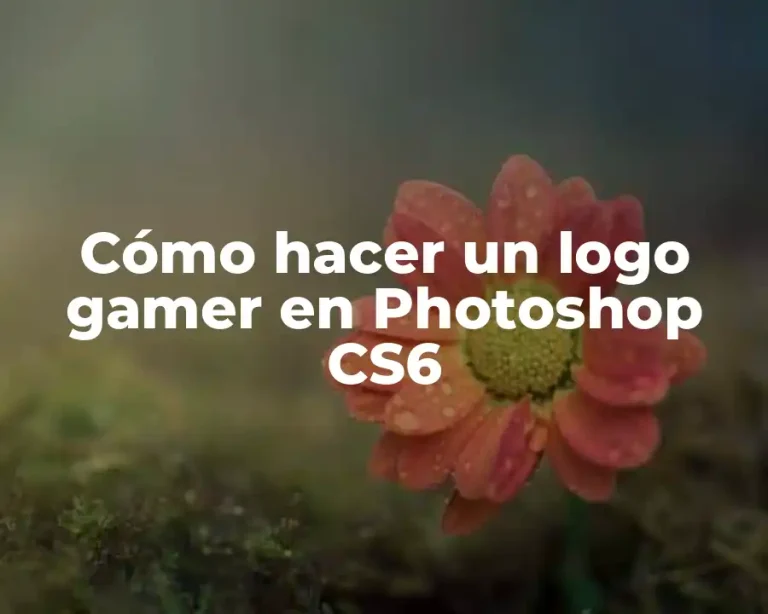 Cómo hacer un logo gamer en Photoshop CS6