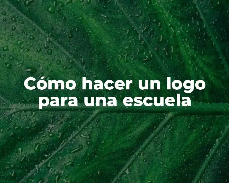 Cómo hacer un logo para una escuela