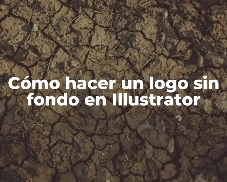 Cómo hacer un logo sin fondo en Illustrator