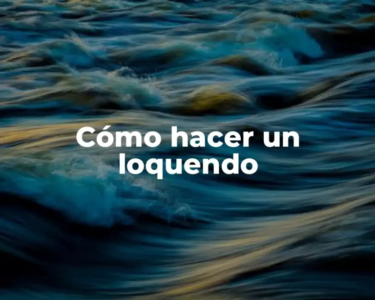 Cómo hacer un loquendo