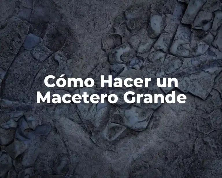 Cómo Hacer un Macetero Grande