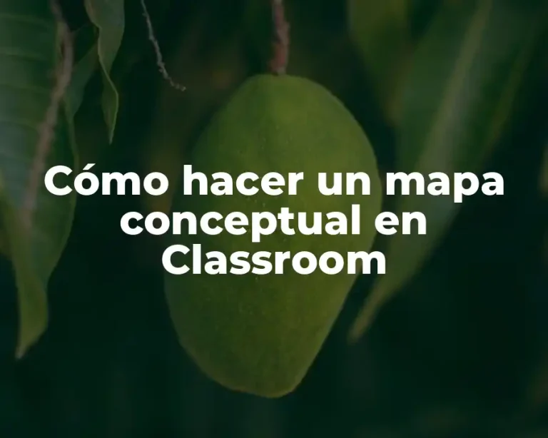 Cómo hacer un mapa conceptual en Classroom