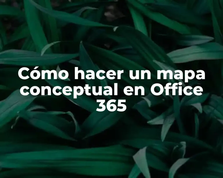 Cómo hacer un mapa conceptual en Office 365